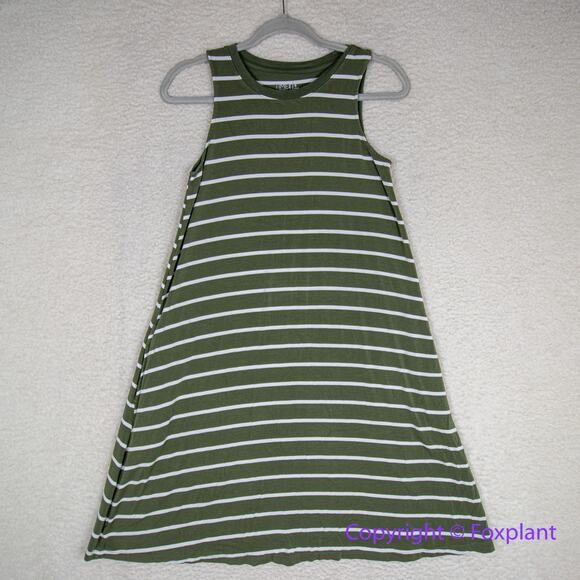 Time and Tru Sleeveless striped‎ midi dress size Small - Picture 2 of 9